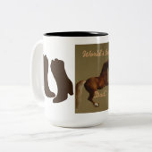 Der Vatertag Zweifarbige Tasse (Vorderseite Links)