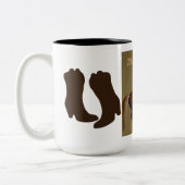 Der Vatertag Zweifarbige Tasse (Links)