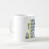 Der Vatertags-Akronym-Tasse Kaffeetasse (Vorderseite Links)