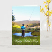 DER VATERTAGS-FISCHER KARTE (Gelbe Blume)