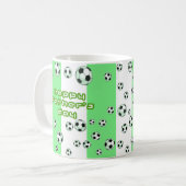 Der Vatertags-Fußball-Tasse Kaffeetasse (Vorderseite Links)
