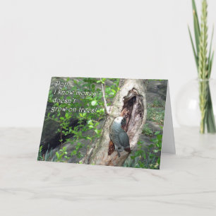 Der Vatertags-Geld-Baum Karte