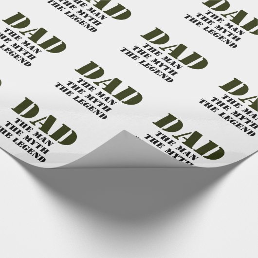 Der Vatertags-Geschenke Geschenkpapier (Ecke)