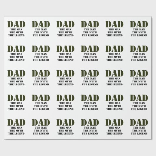 Der Vatertags-Geschenke Geschenkpapier (Flach)