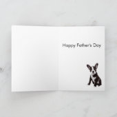 Der Vatertags-Karte Bostons Terrier Karte (Innenseite)