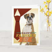 Der Vatertags-Karte Boxer- Karte (Gelbe Blume)