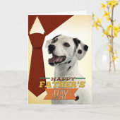 Der Vatertags-Karte Dalmatiner- Karte (Gelbe Blume)