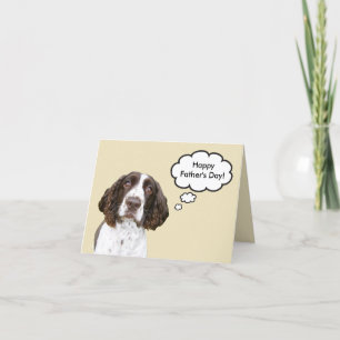 Der Vatertags-Karte englischer Springerspaniel- Karte