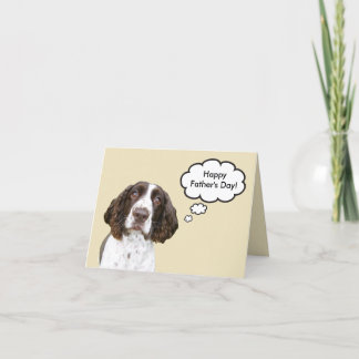 Der Vatertags-Karte englischer Springerspaniel- Karte