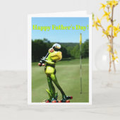 Der Vatertags-Karte Golf- Karte (Gelbe Blume)