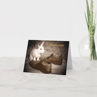 Der Vatertags-Karte Häschen-und Schuh- Karte