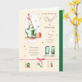 Der Vatertags-Karte Karte (Gelbe Blume)