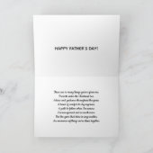 Der Vatertags-Karte mit Gedicht Karte (Innenseite)