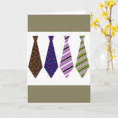 Der Vatertags-Karte mit Krawatten Karte (Gelbe Blume)