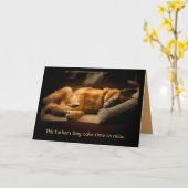 Der Vatertags-Karte Schäferhund- Karte (Gelbe Blume)