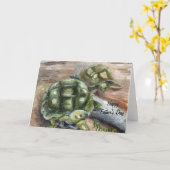 der Vatertags-Karte Schildkröte Freund- Karte (Gelbe Blume)