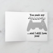 Der Vatertags-Karte Videospiel- Karte (Innenseite)
