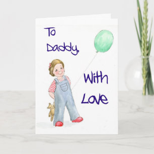 Der Vatertags-Karte von der Tochter Karte