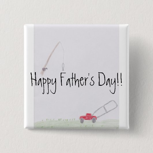 Der Vatertags-Knopf Vater-Redewendungens-… Button (Vorderseite)