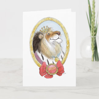 Der Vatertags-König Lion Card Karte