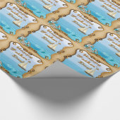 Der Vatertags-Packpapier Segelboot- Geschenkpapier (Ecke)