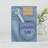 Der Vatertags-Party Einladungen Werkzeug- (Stehend Vorderseite)
