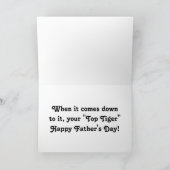 Der Vatertags-Spitzen-Tiger Karte (Innenseite)