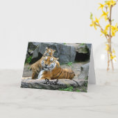 Der Vatertags-Spitzen-Tiger Karte (Gelbe Blume)