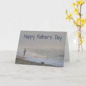 Der Vatertags-Strand-Fischen Karte (Gelbe Blume)