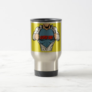 Der Vatertags-SuperVater-Kaffee-Reise-Tasse Reisebecher