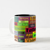 Der Vatertags-Tasse Zweifarbige Tasse (Vorderseite Links)