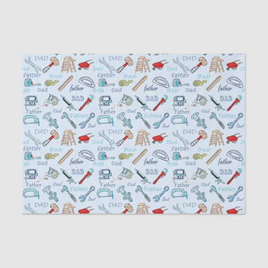 Der Vatertags-Werkzeuge Seidenpapier (Vorderseite)