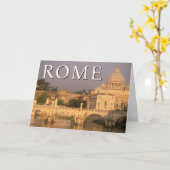 Der Vatikan | Italien, Rom | Happy Birthday Karte (Gelbe Blume)