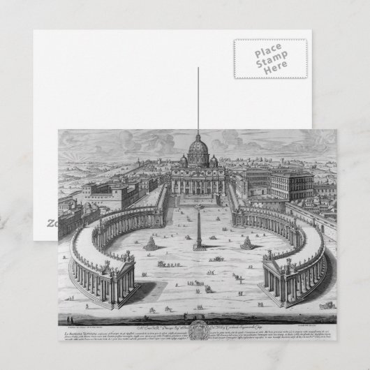 Der Vatikan, Rom Postkarte (Vorne/Hinten)
