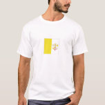 Der Vatikan-Staats-Flagge T-Shirt<br><div class="desc">Der Vatikan-Staats-Flagge</div>