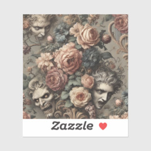 Der Velvet Crash - Gotisches Viktorianisches Desig Aufkleber