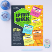 Der Veranstaltungskalender für die farbenfrohe Sch Flyer (Einzeln)