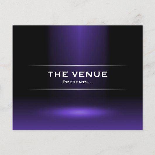 Der Veranstaltungsort - Indigoblau Flyer (Vorne)