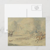Der verärgerte Botaniker (w/c, Pen & Tinte) Postkarte (Vorne/Hinten)