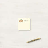 Der verärgerte Taco mit vollständigem Namen und Post-it Klebezettel (Auf Schreibtisch)