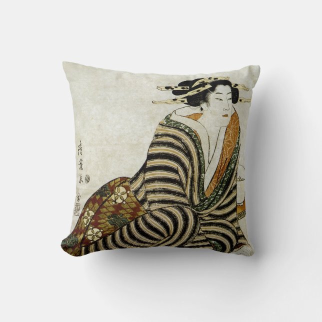 Der verärgerte Trinker Kissen (Vorderseite)