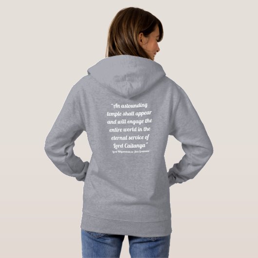 Der verblüffende Tempel mit zwei Seiten Hoodie (Schwarz voll)