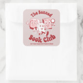 Der verbotene Buchklub Quadratischer Aufkleber (Tasche)