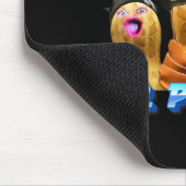 Der verbrannte Erdnuss Funny Goop Herr Erdnuss Bun Mousepad (Ecke)