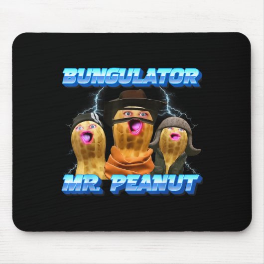 Der verbrannte Erdnuss Funny Goop Herr Erdnuss Bun Mousepad (Vorne)