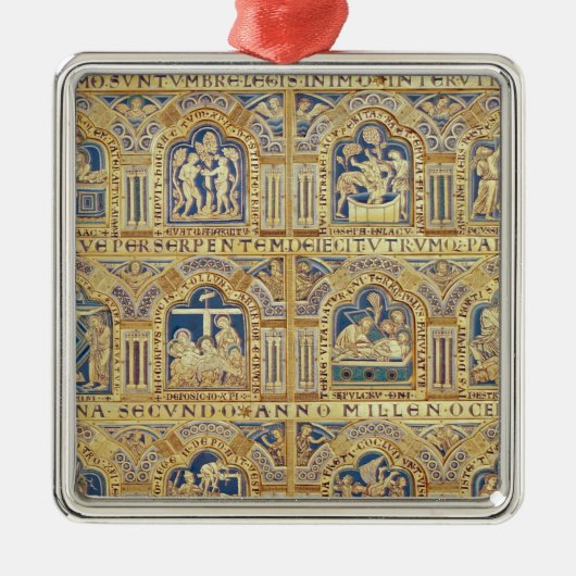 Der Verdun-Altar, dekorative Schilderung Silbernes Ornament (Vorne)