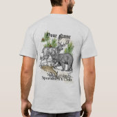 Der Verein-Gewohnheit der Northwoods Tier-Sportler T-Shirt (Rückseite)