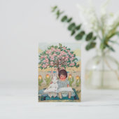 Der Verfasser der Kinder, Tutor, Visitenkarte (Stehend Vorderseite)