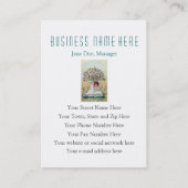 Der Verfasser der Kinder, Tutor, Visitenkarte (Rückseite)