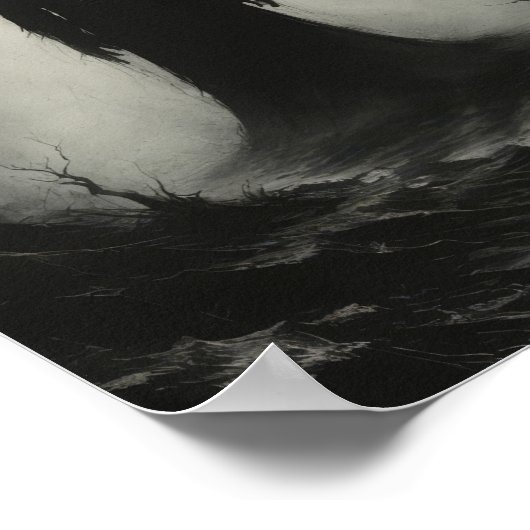 Der verfluchte DämonenGeist vor seinem König-Symbo Poster (Ecke)